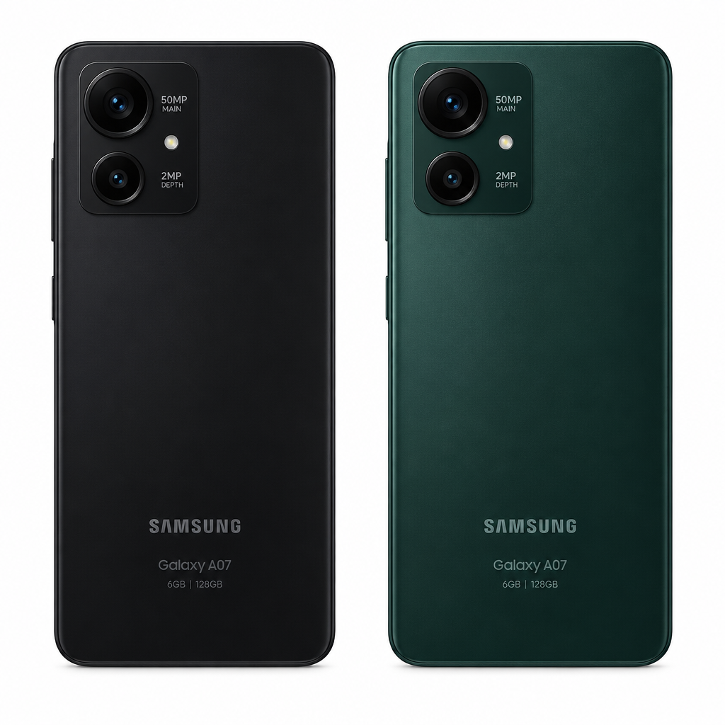 Samsung Galaxy A07 - Vista trasera 2 cámaras