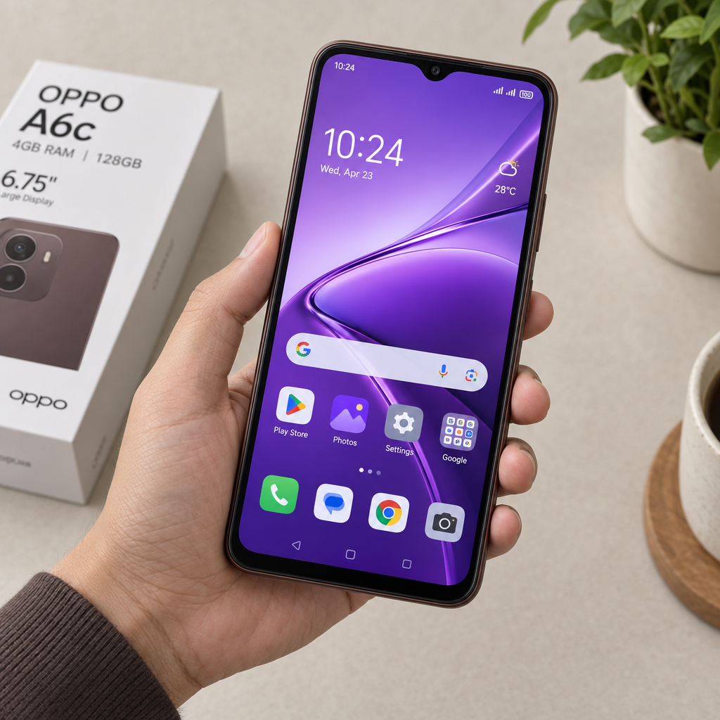 OPPO A6c - En mano Café