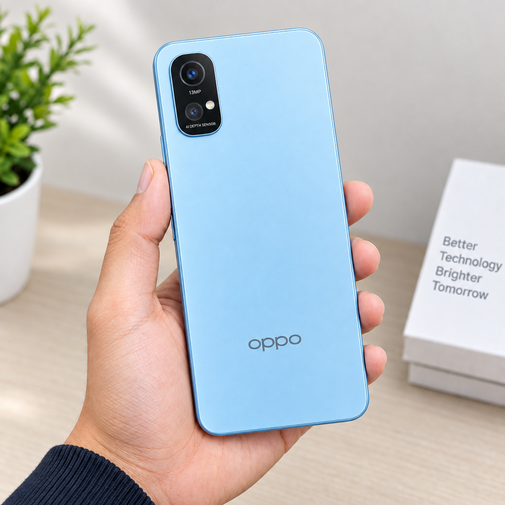 OPPO A6k - En mano Azul