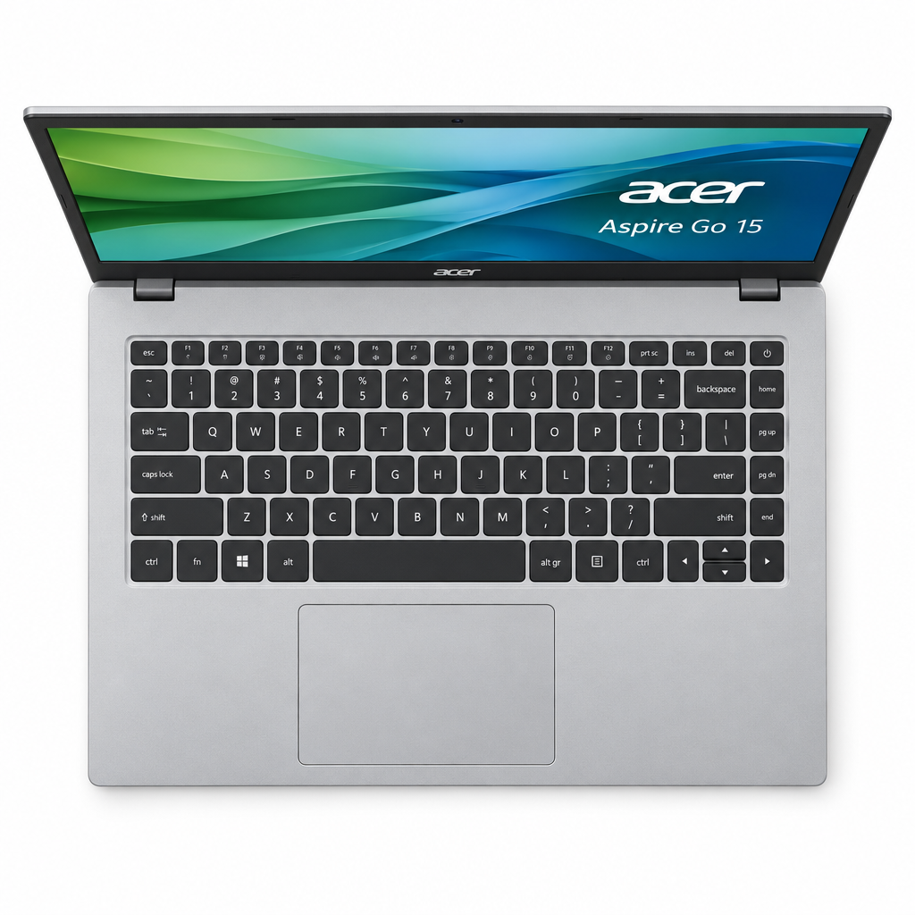 Acer Aspire Go 15 - Vista superior teclado y touchpad