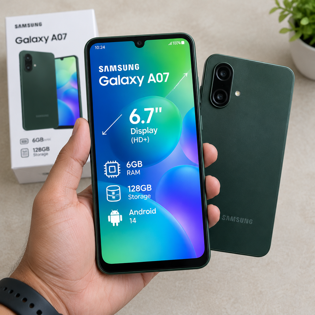 Samsung Galaxy A07 - En mano